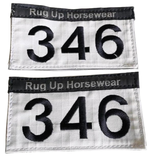 EMBROIDERED COMPETITION NUMBERS